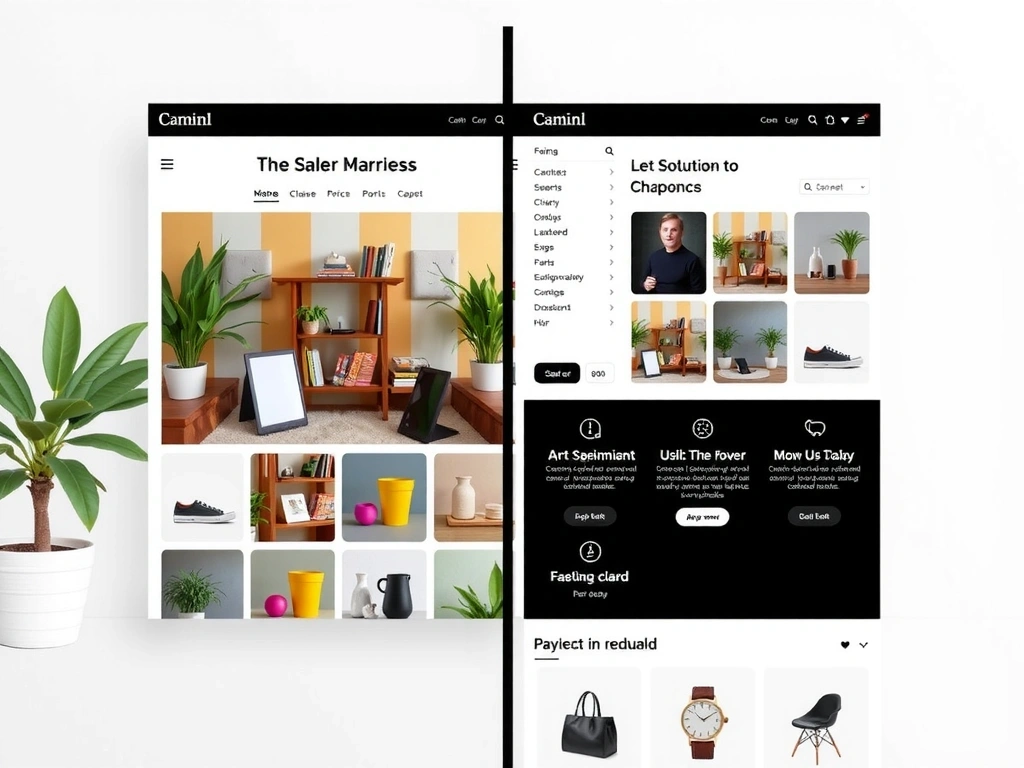 UI Transformation: Cluttered interface vs clean minimalist design