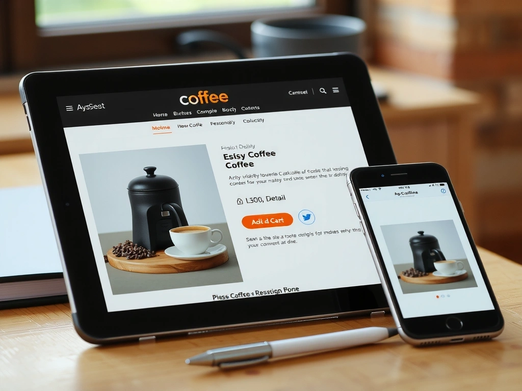 Mosaic Cafe E-commerce Interface